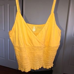 pacsun me to we yellow v neck top